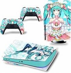 Controller Sticker for PS5 Skin Disc Edition & Digital Edition Console and Controller Vinyl Cover Skins Wraps Scratch Resistant, Compatible with for PS5 888967 Anti Scratch Bubble Free (Size : Disc V