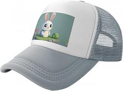 HCVXBSA Stylish Baseball Cap for Men Women Adjustable Trucker Hat, Sun Protection, Activities and Travel Electronic Rabbit Black