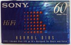 Sony Hi Fi 60 Minute Type 1 Normal Bias Audio Cassette Tape