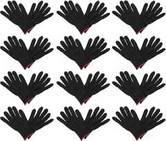 ERINGOGO 12 Pairs Xl Anti Static Polyester Knit Work Gloves, 13-gauge Knitting Protective Gloves for Electronic Assembly and Industrial Use