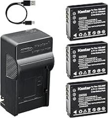 Kastar 3-Pack Battery and AC & USB-C Charger, Compatible with Panasonic CGA-S007 CGR-S007 DMW-BCD10 Batteries and Lumix DMC-TZ1 TZ2 TZ3 TZ4 TZ5 TZ11 TZ15 TZ50 Cameras