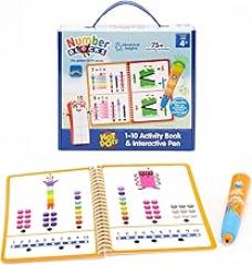 Educational Insights Hot Dots Numberblocks Workbook Numbers 1-10 with Interactive Pen, 75+ Activities, Gift for Kids Ages 4+