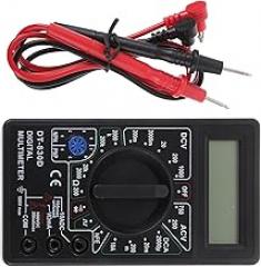 Digital Multimeter Voltage Tester with Buzzer, Mini LCD Display Multi Tester for Dc Ac Current Resistance Continuity Testing, Compact Electronic Measuring Instrument for Beginners