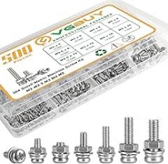 500Pcs Stainless Steel Nut and Bolt Assortment Kit, M2 M2.5 M3 M4 M5 Small Metric Machine Screws, Multipurpose Hardware Set for DIY Projects, Repairs, Electronics