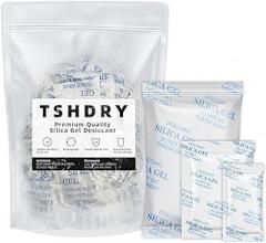 Silica Gel Packets, 10PCS 50 Gram Premium Transparent Desiccant Packs for Storage, Moisture Absorbers for Control Absorbing Bags for Electronics, Clothes Shoes, Jewelry, Spices