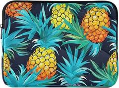 Laptop Case 13, 13.3, 14 Inch Floral Pineapples Tropical Shockproof Protective Notebook Case Portable Electronic Device Cover