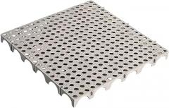 Floor Pallet Storage Breathable Grid Ventilation Pad for Closet Outdoor, Gray