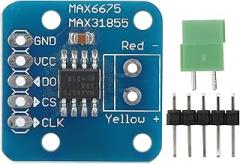 K Type Thermocouple Module | MAX6675 Temperature Sensor - 200°C to 1350°C | 14 - Bit Resolution & 0.25°C Accuracy | SPI Interface for - Compatible / - Compatible/DIY Electronics