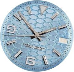 28.5mm Dial,Blue Luminous Suitable For NH35/NH36 Movement Watch Modification DIY Accessories