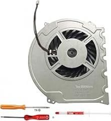 Rinbers® Internal CPU GPU Cooling Cooler Fan Replacement with Thermal Paste and T8 T10 PH00 Screwdriver Tool Kit for Sony Playstation 4 PS4 Slim Console CUH-2015A CUH-2016A CUH-2017A CUH-20XXA