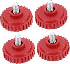 4pcs Sturdy Plastic Foot Brackets for Electronic Weighing Scale Screw-in Foot Supports Nonslip Pads