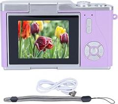 Digital Camera, 48MP Point and Shoot Digital Cameras, 2.4 Inch HD Display 18X Electronic Zoom Video Camera for Boys Girls Teens (Purple)