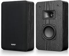 Saiyin Slim Wall Speakers (Pair),Wall Mount Surround Speakers,4 Ohms,3.5-Inch Woofer with Horn Tweeter, Home Theater Speaker for Living Room,Office,Kitchen