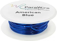 Copper Wire, Silver Plated Parawire 26ga American Blue 150' Roll
