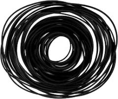 50pcs Recorder Rubber Belts, Rubber Cassette Belts 1mm/0.04 in Thickness Durable Cassette Recorder Repair Maintenance Tape for DVD CD LD VCR Repeater Record Player Drives Accessories Parts Replacement