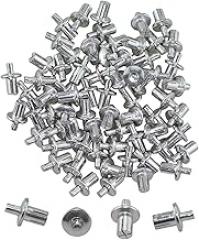 110PCS 5x7mm Solid Round Headed Aluminium Core Drive Rivets Suitable for Electronic/Mechanical Equipment and Precision Instruments