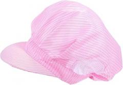 WEKADRIN Anti-Static Electronics Use Cap Mesh Ventilated Dustproof Working Hat for Food and Pharmaceutical Use, Pink Breathable Unisex Protective Workwear