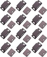 Antrader 12-Pack 10-15lbs Magnetic Cabinet Door Catch Plastic Stop Holder Closet Latch with Screws, 1.6