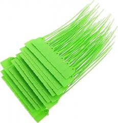 Cabilock 100pcs Plastic Tamper Seals Zip Ties Blank Security Self-locking Signage Trailer Truck Seal Ties for Cable Fire Extinguisher Luggage Electronics