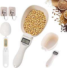 Electronic Measuring Spoon with Conversion, Food Digital Measuring Scoop Scale with LCD Screen, 28.22oz/0.035oz High Precision, A Set with Seasoning Weighing Spoon (1pc)
