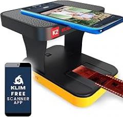 KLIM K2 Mobile Photo Digitizer 35mm - Positive & Negative Conversion - Slide and Photo Scanner - Color Developing Kit Essential - Your Own Service for Developing Negatives at Home