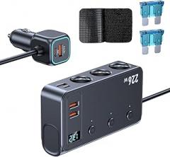 PD3.0 Enabled Vehicle with Over Current for Quick Charging of Electronics for Phones Laptops in 12V 24V Adapter