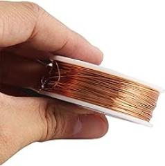 Bare Solid Copper Wire Craft Wire, Copper Wire 10m 0.7-1.5mm for Wrapping Sculpting Hobby Craft Electronics(0.7mm)