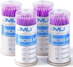 JMU 400pcs Dental Micro Applicators Brushes Superfine, Disposable Microswabs