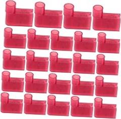 ERINGOGO 100pcs Flag Type Female Crimp Terminals for Electrical Wiring Right Angle Connector Insulated Design Space-Saving for Tight Spaces