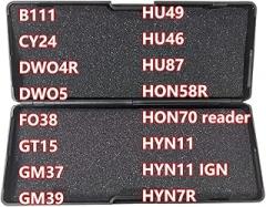LiShi 2 1 Tool B111 CY24 DWO4R DWO5 FO38 GT15 GM37 GM39 HU49 HU46 HU87 HON58R HON70 Reader HYN11 HYN11ign HYN7R for Car Key New 2026 High for Reliable Electronic Component