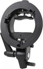 Yunseity Flash Mount, Flash Bracket Robust Structure S Type for Photography Accessory