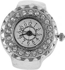 BESPORTBLE Round Dial Ring Watch Women Fashion Jewelry Electronic Decorative Watch