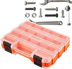 Tool Storage Box,Portable Transparent Organizer,Tool Storage Container Hardware Toolbox | for Hardware Nail Bolt Nut Socket Small Parts Electronics Bead