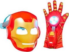 Marvel Iron Man and His Awesome Friends High-Tech Hero Role Play Set, Iron Man Mask and Electronic Glove, Super Hero Toys for Kids, Ages 3+