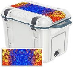 MightySkins (Cooler Not Included) Skin Compatible with OtterBox Venture 45 qt Cooler Lid - Melting | Protective, Durable, and Unique Vinyl Decal wrap Cover | Easy to Apply | Made in The USA