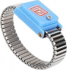 Adjustable Cordless ESD Wristband, Stainless Steel Ring, Flexible Bracelet for Factory Workshop, Electronic Maintenance, Dust Environments, Without Dust Workshop