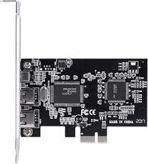 Pomya PCI E FireWire Card, Supports Multiple High Performance Devices, Hot Swapping and Plug and Play Connection, Works with FireWire 800 and 1394a Devices