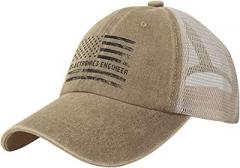DJDHDKK Electronics Engineer American Flag Baseball Cap for Men Women Vintage Low Profile Cotton Mesh Dad Hat