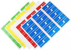 50Sheets Self Adhesive Cable Labels Write Tags for Cord Management Tear Resistant for Organizing Ethernet and Electronics Wires Each