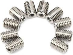 Fafeicy 10Pcs M10 to M5 Reducer Insert Nuts, Stainless Steel Thread Repair Sleeve, for Automotive Electronics and Mechanical Equipment Restoration