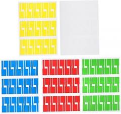 NUOBESTY 50sheets Printable Cable Labels Coded Wire Tags for Easy Organization for Electronics and Networking for Efficient Cable Management