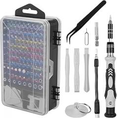 117Pcs Manual Precision Screwdriver Set Portable Electronics Repair Screwdriver with 98 Bits for Repairing Laptop Toy Glasses Camera