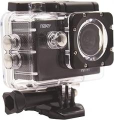 Naxa Electronics NDC-407 Waterproof Action Camera, Shiny Black