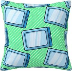 Seamless Patterns for Electronic Tablets Throw Pillow Covers 18x18 Inch Double-Sided Cushion Cases Farmhouse Home Decor for Couch Bed Sofa