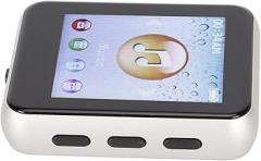 MP3 Player, HiFi Lossless Bluetooth Player, 1.8 Inch , Built in Speakers, Support Pedometer Recording Electronic Book, 8G Expandable (Silver)