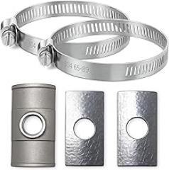 60012 Oxygen Sensor Bung Kit, M18 × 1.5 Thread Stainless Steel Clamp & Gasket o2 Sensor Adapter Kit for Car Electronic Fuel Injection (EFI) Air/Fuel Ratio Gauge Systems