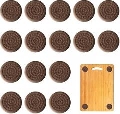 16 PCS Cutting Board Stabilizer Pad Self-Adhesive PVC Furniture Pad Waterproof Noise Reducing Feet for Chopping Block Electronics