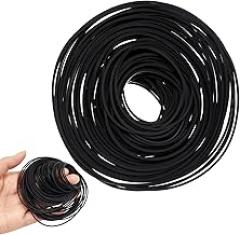 Kanayu 100 Pcs Recorder Rubber Belts 40-135 mm Square Cassette Tape Machine Repair Maintenance Mix Cassette Recorder Belts for DVD CD LD VCR Repeater Drives(1mm Width)