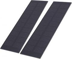 Zerodis 2Pcs Solar Power Charging Panels, 1W 5V Monocrystalline Silicone Mini Solar Panels Suitable for Landscape Projects Electronic Applications