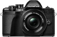 Olympus OM-D E-M10 Mark III Kit, Micro Four Thirds System Camera (16 Megapixel, 5-Axis Image Stabilisation, Electronic Viewfinder) + M.Zuiko 14-42 mm EZ Zoom Lens + M.Zuiko 40-150 mm Telezoom, Black